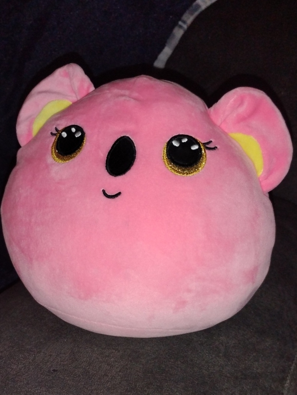 Ty Squish-a-Boos Poppy the Pink Koala Plush Pillow 12"